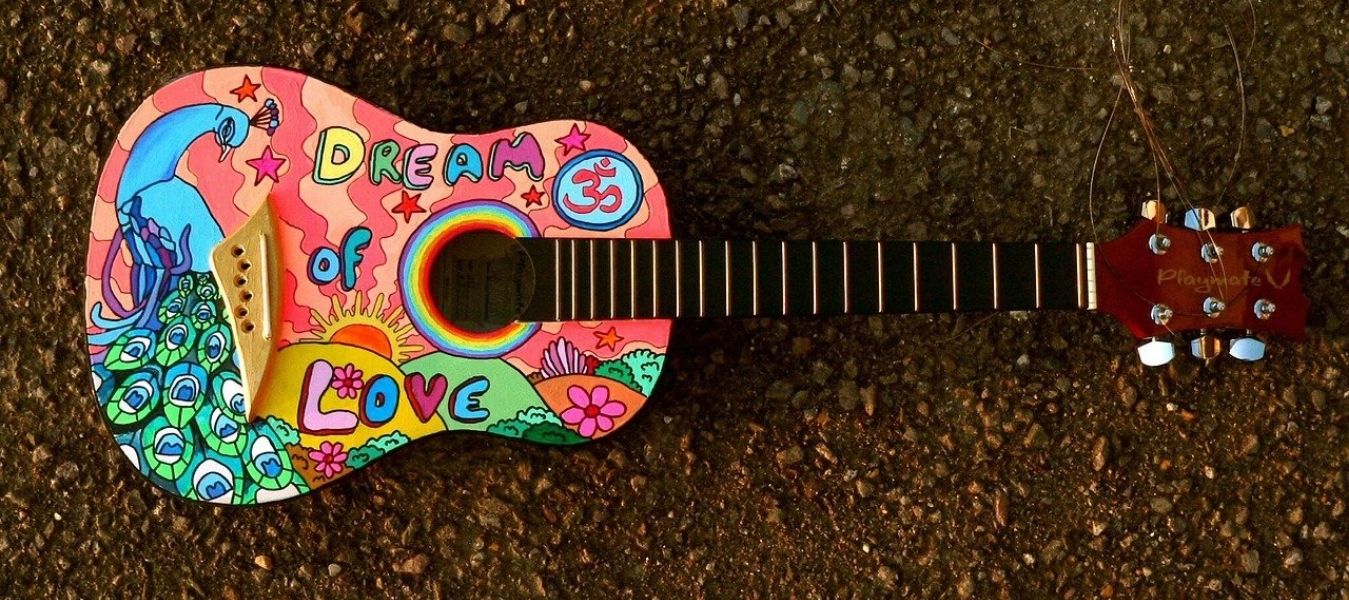 painted guitar